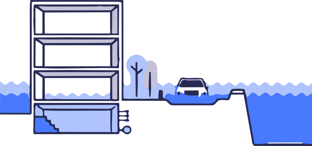 Céder face à une inondation - EXAMO